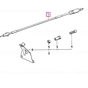 Cablu accelerator, L=1110MM - BMW Cumpără online