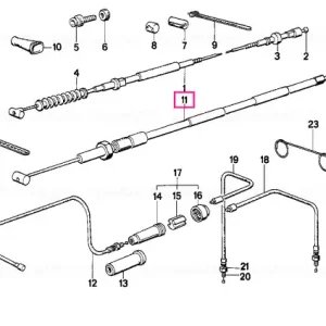 Cablu accelerator stânga, L=1143MM - BMW Motorrad Livrare expres