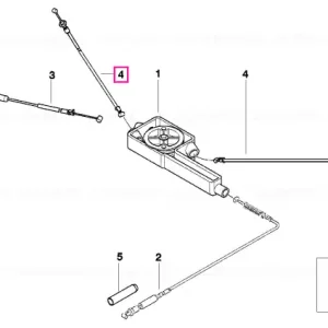 Disponibil imediat Cablu supapă accelerator, L=140MM - BMW Motorrad