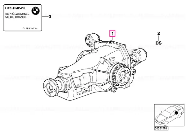 Diferenţial schimb, I=40:11=3,64 - BMW Ieftin