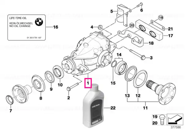 Diferențial final de schimb I=2,47 - BMW Livrare rapidă
