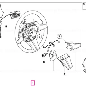 Volan sport piele schimbător GRAPHIT - BMW Ofertă