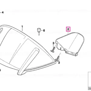 Super ofertă Deflector aer stânga LI - BMW Motorrad
