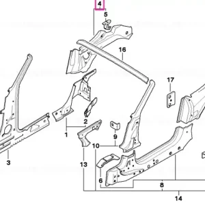 Reducere Panou lateral interior dreapta - BMW