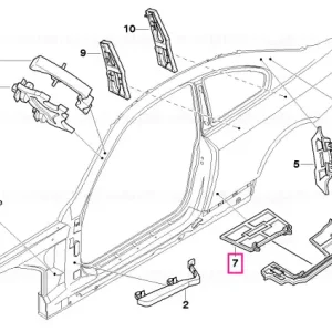 Retur gratuit Parte moulată coloană B interior - BMW