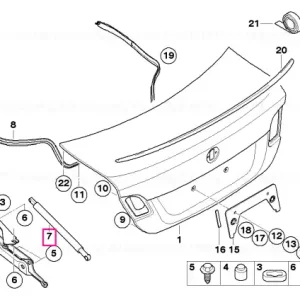 Comandă acum Arc presurizat portbagaj - BMW