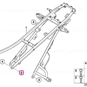 Bestseller Surub M8X25-10.9-ZNS - BMW Motorrad
