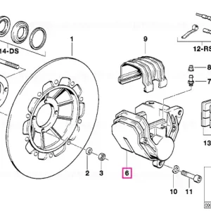 Etrier dreapta D=48MM - BMW Motorrad Reduceri