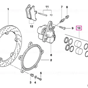 Plată sigură Set reparație etrier frână - BMW Motorrad