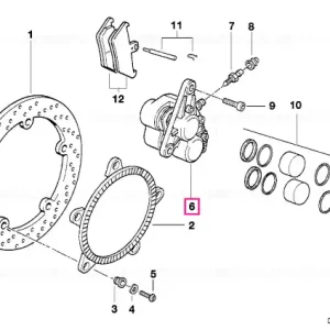 Preț mic Etrier fără plăcuțe stânga D=32/34MM - BMW Motorrad