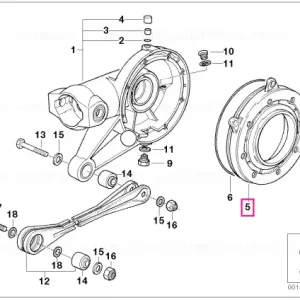 Reduceri Capac carcasă negru ABS - BMW Motorrad