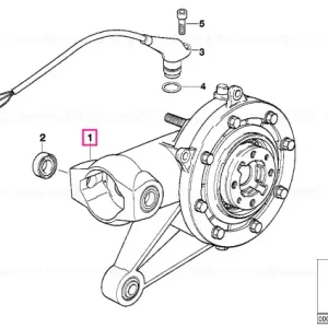 Diferenţial argintiu/negru I=33:12=2,75 - BMW Motorrad Reducere de preț