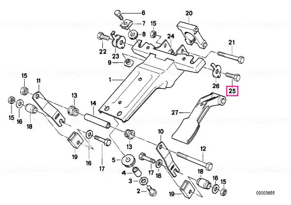 Reducere de preț Șurub hexagonal M8X2X32 LINKS - BMW