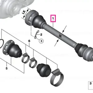 Arbore ieșire schimb LK=80MM/D=32MM - BMW Ofertă de sezon