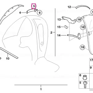 Bestseller Surub cap cilindric M5X8 - BMW Motorrad