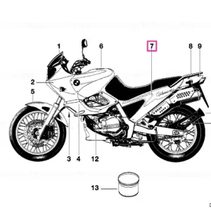 Comandă acum Acoperire stânga, MIDNIGHTBLUE - BMW Motorrad