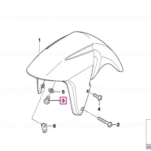 Livrare gratuită Surub cap oval M6X30MK - BMW Motorrad
