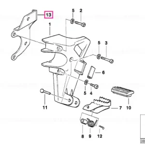 Placă întărire dreapta RECHTS - BMW Motorrad Ofertă specială
