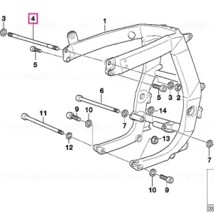 Plată sigură Bolt M10X249MM - BMW Motorrad