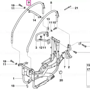 Tub acoperiș dreapta - BMW Motorrad Transport gratuit