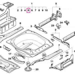 Suport membru cadru dreapta - BMW Bestseller