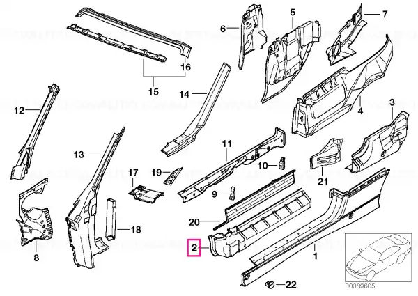 Reducere extra Intrare interior dreapta - BMW