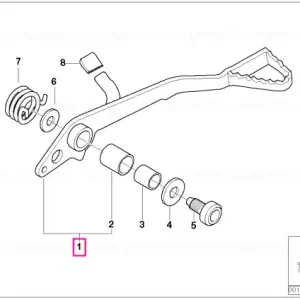 Disponibil imediat Pedală frână - BMW Motorrad