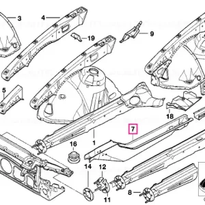 Suport motor centru stânga BASIS - BMW Plată sigură