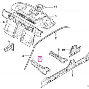 Bestseller Consolă scaun față stânga - BMW