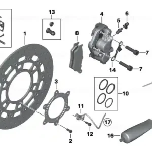 Set piese de montare stânga - BMW Motorrad Bestseller