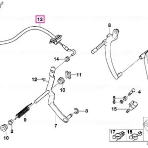 Chilipir Cablu Bowden accelerator LEV-M52 - BMW
