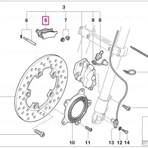 Cel mai vândut Kit reparație plăcuțe frână față - BMW Motorrad