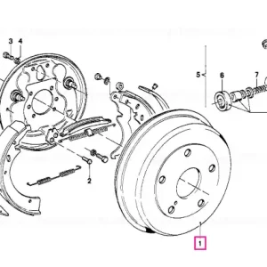 Tambur frână D=250MM - BMW Popular