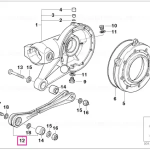 Plată securizată Tijă metalică L=385MM - BMW Motorrad