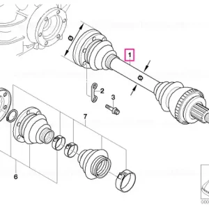 Super ofertă Arbore ieșire schimb LK=80MM/D=26MM - BMW