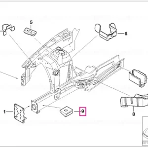 Suport fixare radiator - BMW Preț redus