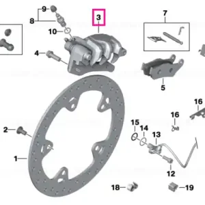 Etrier frana spate - BMW Motorrad Preferatul clienților