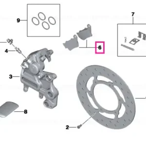 Retur gratuit Kit placute frana spate - BMW Motorrad