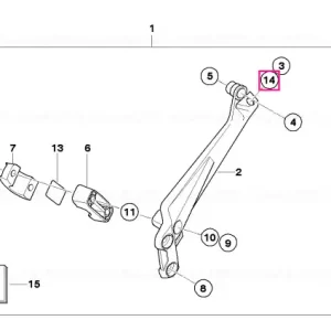 Cumpără online Bucșă guler, L=5,7MM - BMW Motorrad