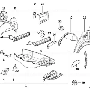 Reducere extra Extensie perete roată stânga - BMW
