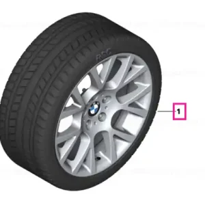 Roată completă de iarnă - Double Spoke 238 cu anvelopa Pirelli W210 Sottozero S2 r-f - 245/50R18 100H - BMW Seria 7/5 GT F01/F02/F07 Cumpărături sigure