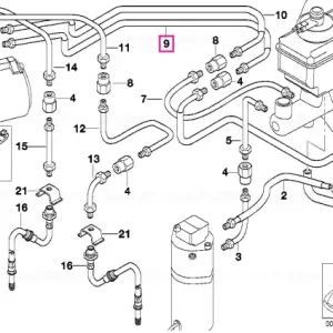 Bestseller Țeavă acoperită cu cauciuc M10/M10 - BMW