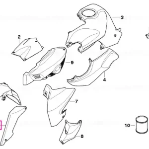 Capac suport roată dreapta DARK-GRAPHITE - BMW Motorrad Reducere de preț