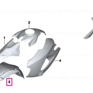 Bestseller Protecție roată față inferior GRAU - BMW Motorrad