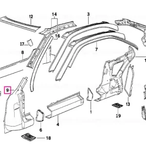 Stâlp A exterior, dreapta - BMW Cumpără online