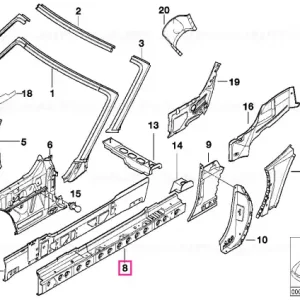 Bestseller Intrare interior drept - BMW