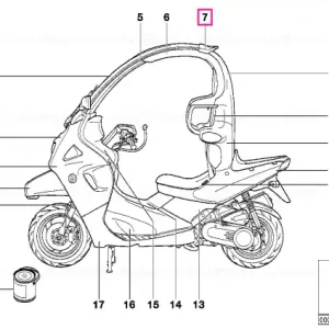 Difuzor față - BMW Motorrad Popular