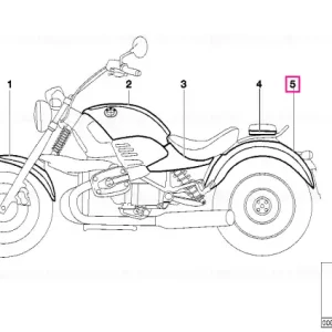 Promoție Apărătoare spate ARKTISBLAU2-MET - BMW Motorrad