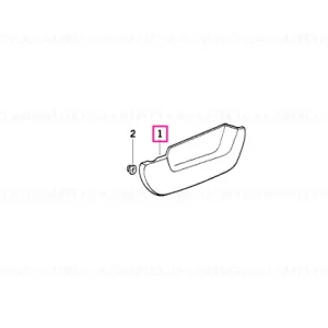 Capac acumulator dreapta grunduit - BMW Motorrad Reducere extra