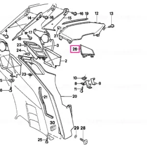 Disponibil imediat Acoperire stânga - BMW Motorrad
